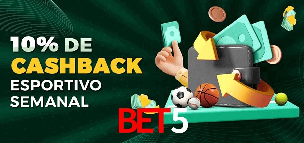 10% de bônus de cashback na bet5