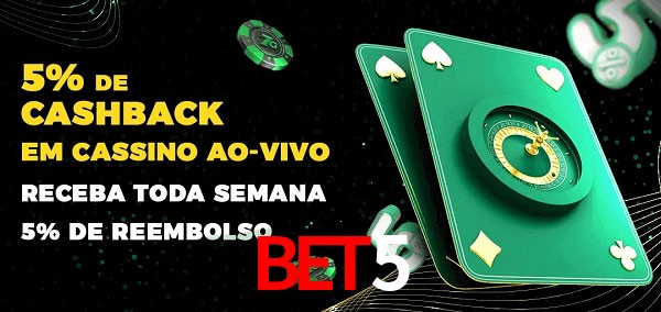 Promoções do cassino ao Vivo bet5